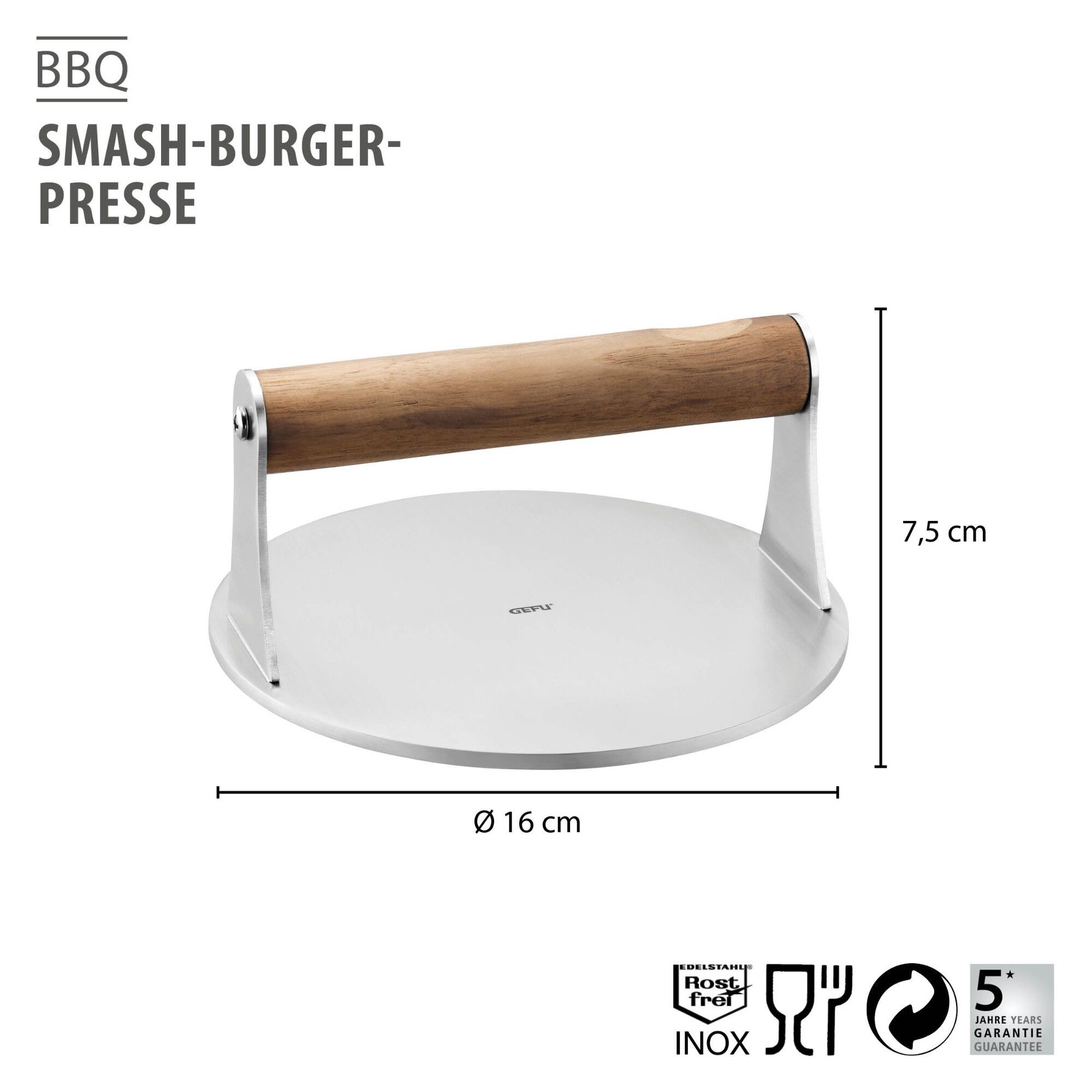 Burger-presser Smash BBQ