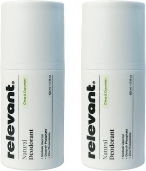 Natural Deodorant Citrus & Cucumber Duo Pack