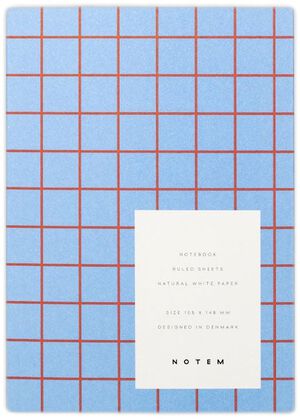 UMA notebook, flat lay binding