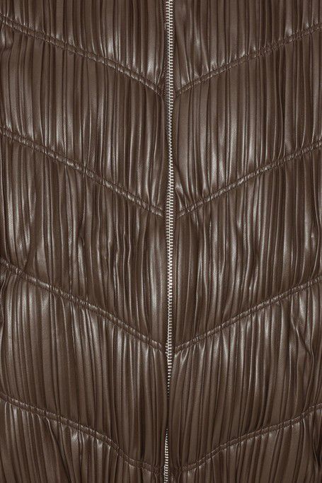 PLEATED BOMBER JACKET