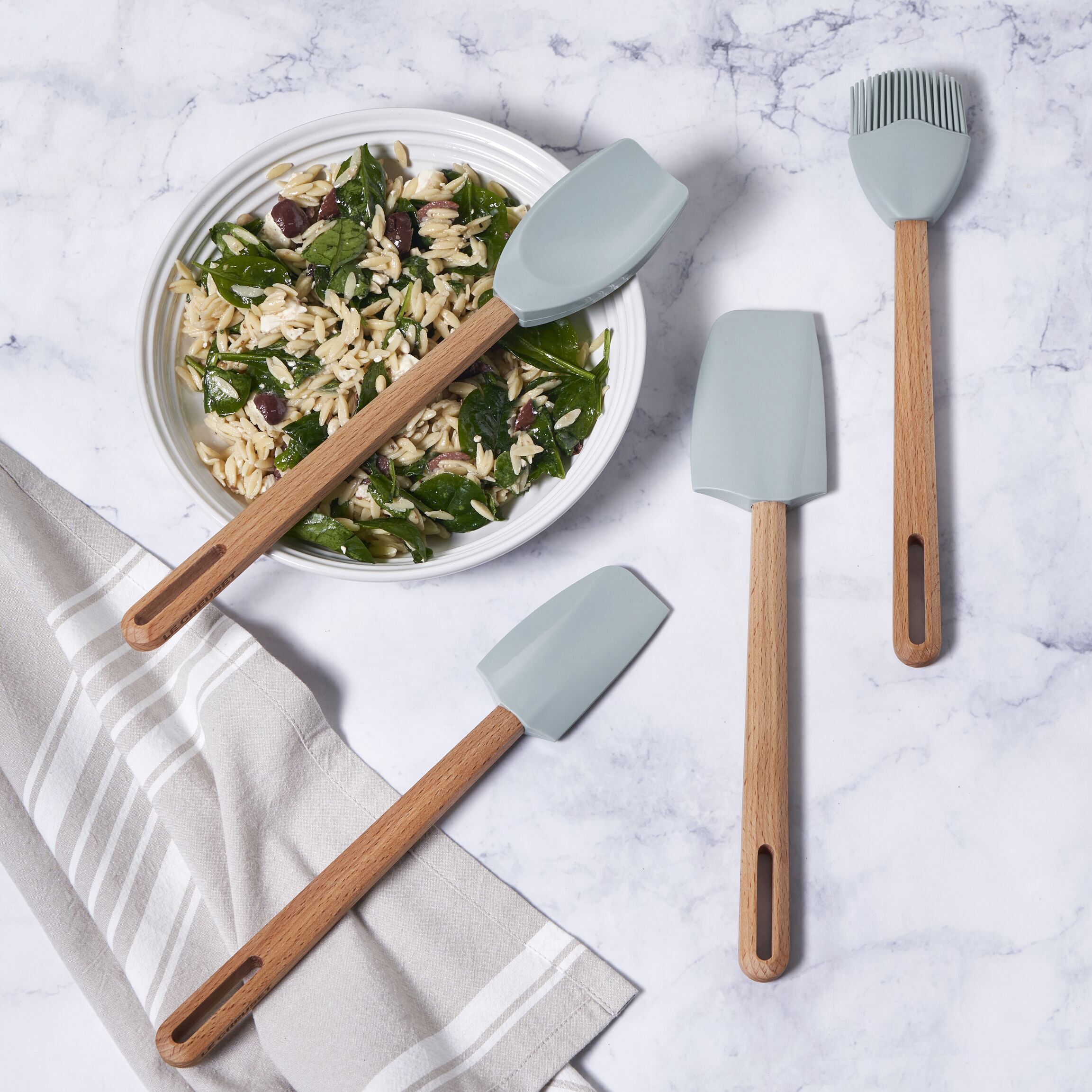 Le Creuset Signature stor grydeske Sea Salt