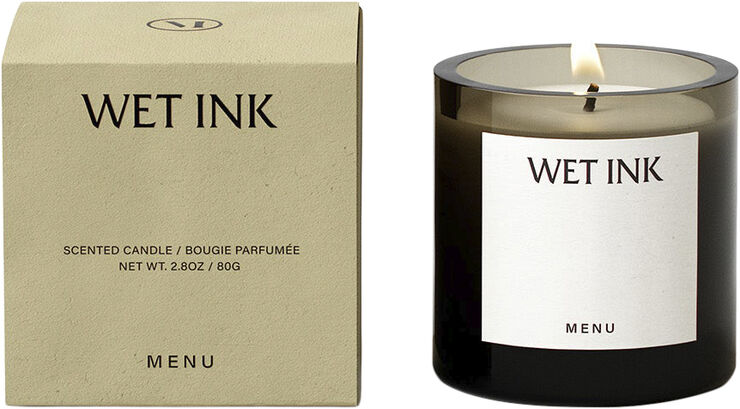Olfacte Scented Candle, Wet Ink, 80