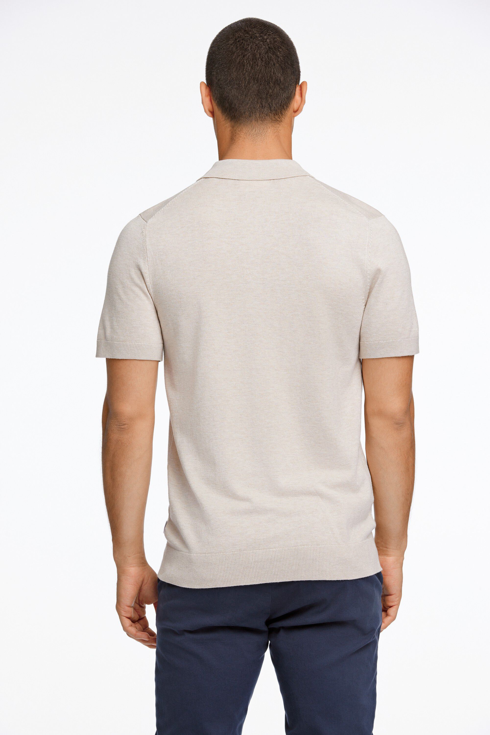 Ecovero S/S polo knit