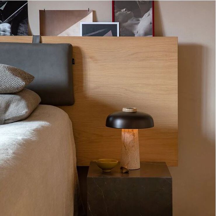 Reverse, Table Lamp, Travertine, Br