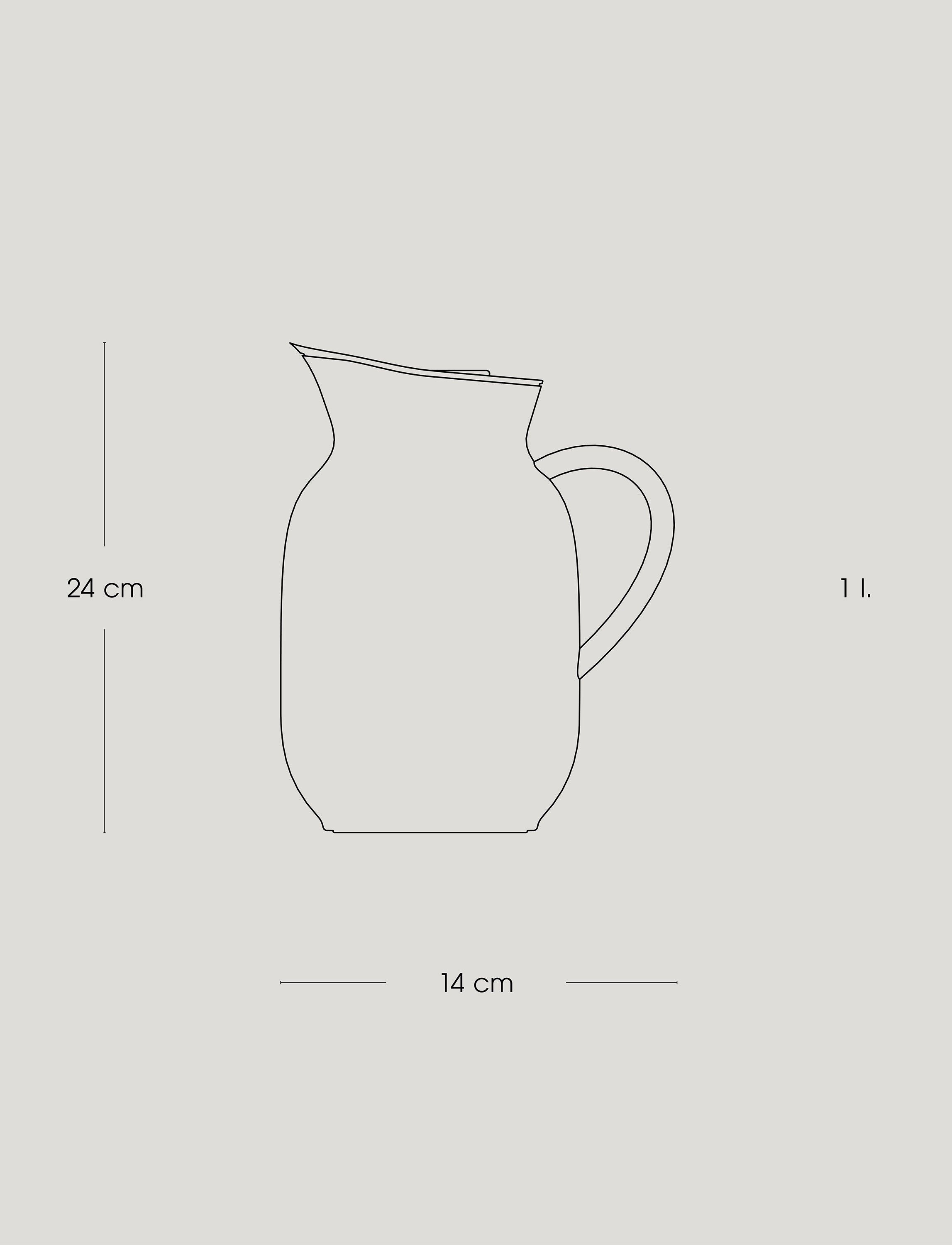 Amphora termokande 1 l, soft peach