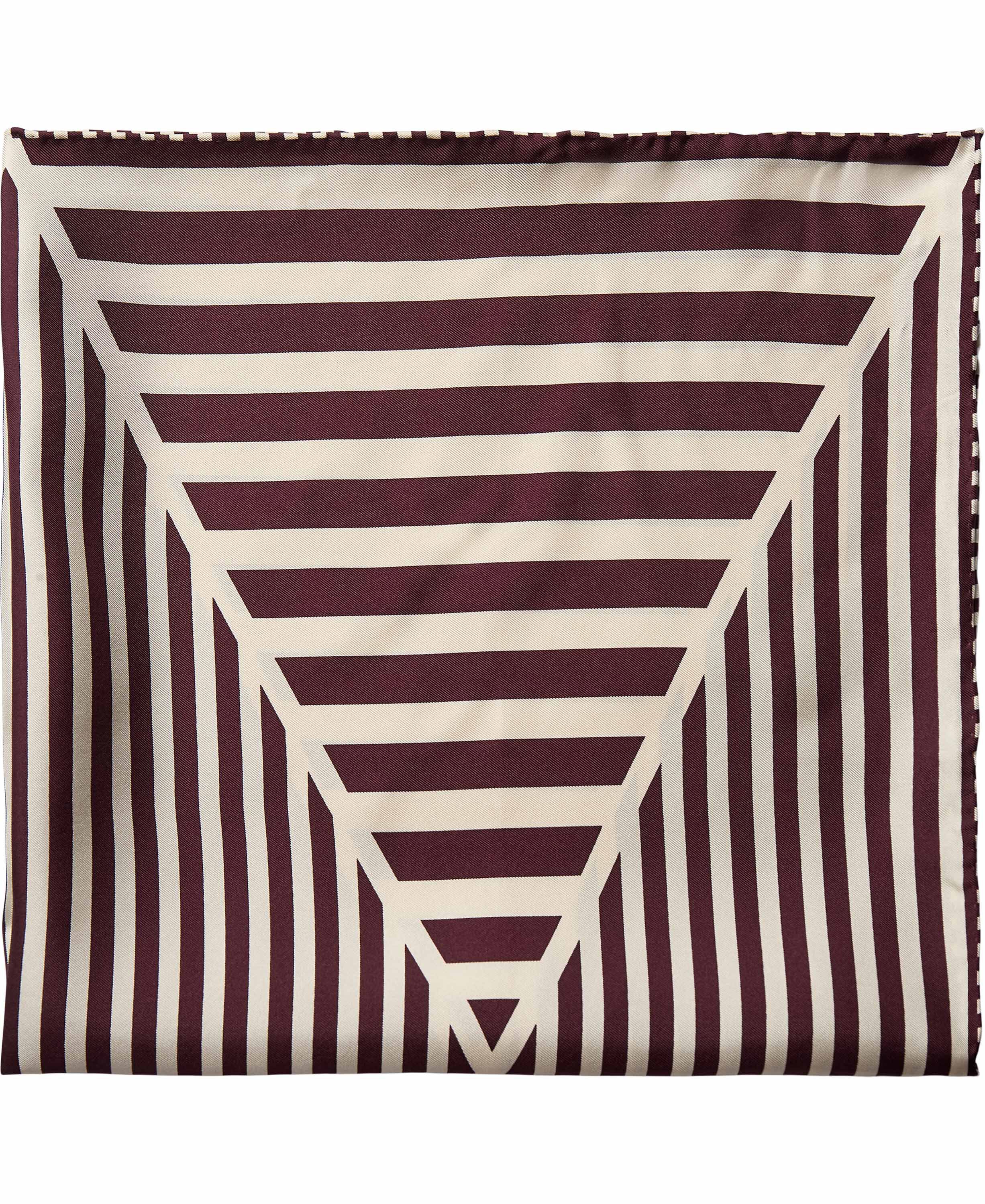 Geometric Scarf 100% Silk - 61x61cm