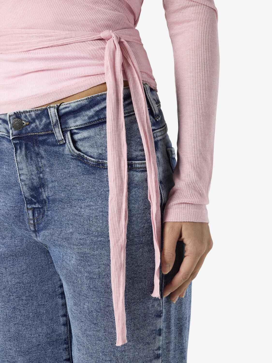 NMNUSA L/S WRAP TOP