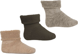 Wool baby socks - 3-pack