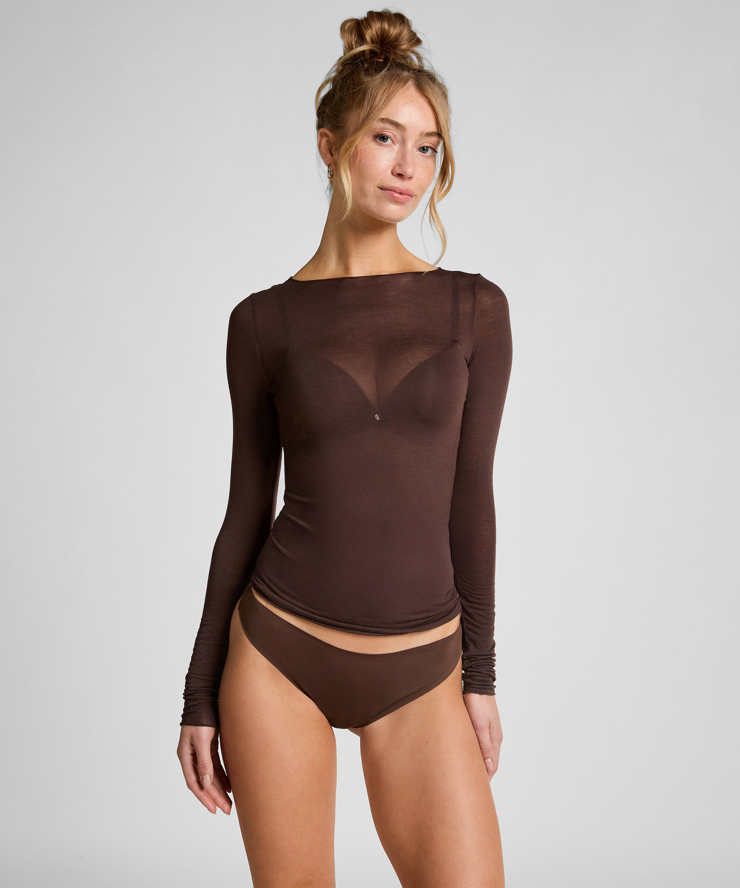 super soft Boatneck shirt with Cashmere