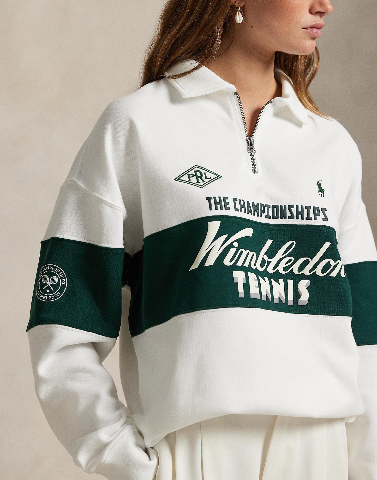 Wimbledon Relaxed Fit Fleece Sweatshirt