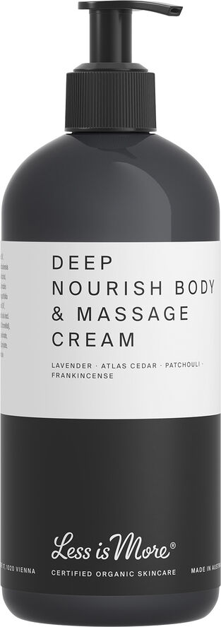 Organic Deep Nourish Body & Massage Cream lavender 500 ml.