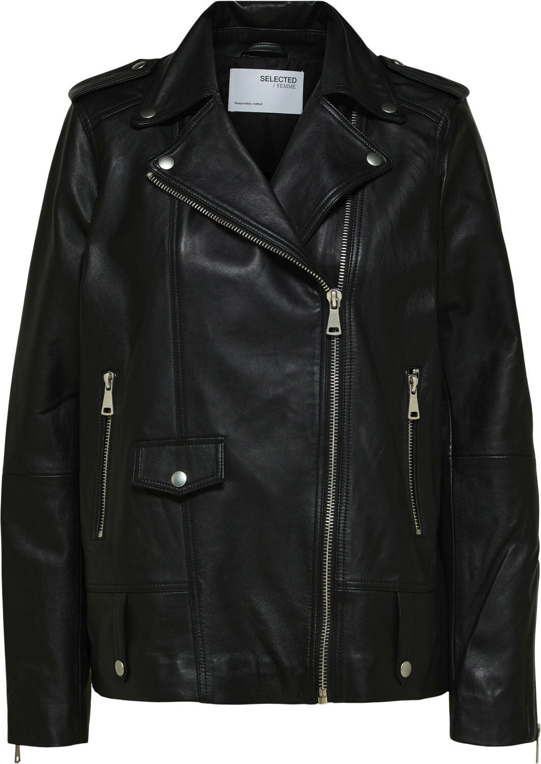 SLFMADISON LEATHER JACKET NOOS