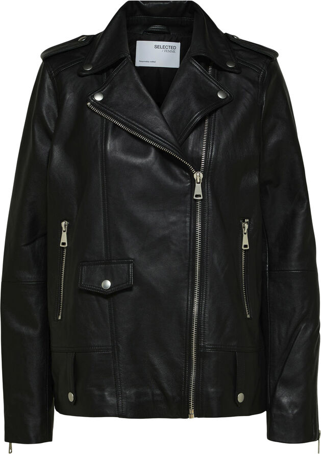 SLFMADISON LEATHER JACKET NOOS