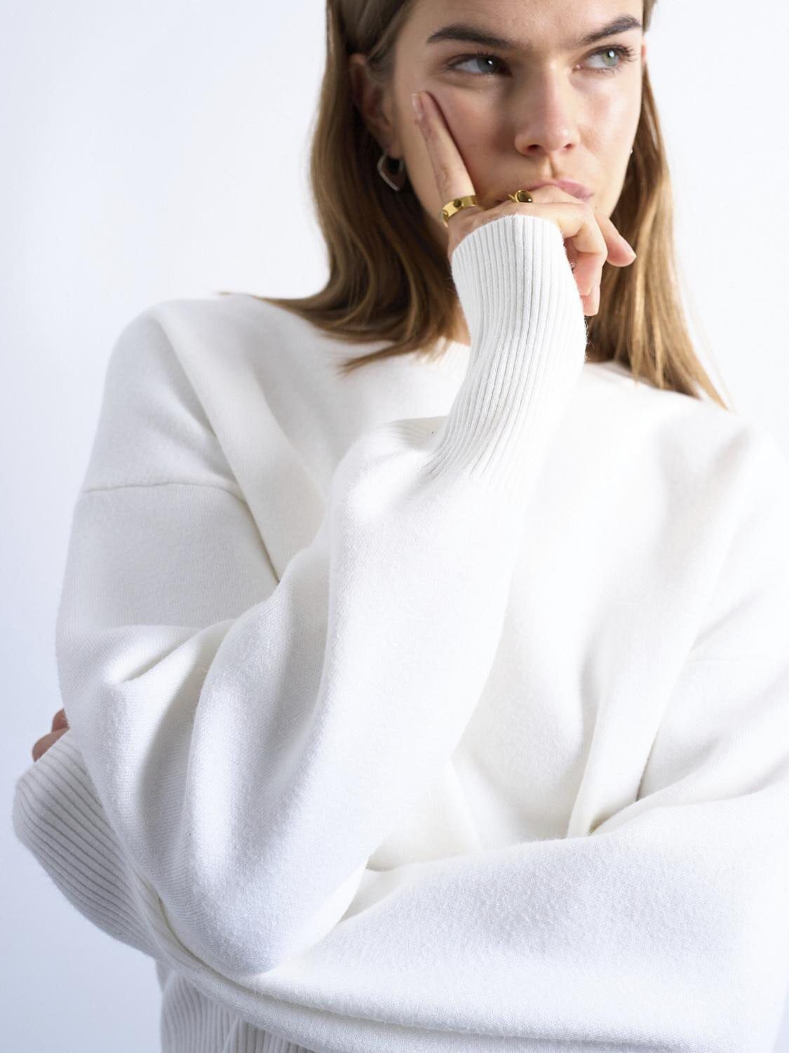 TSBELLE LS O-NECK PULLOVER - COTTON BLEND