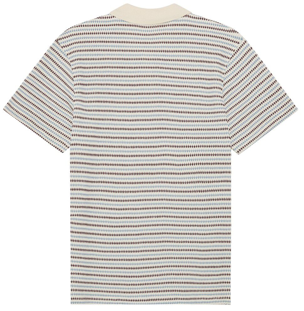 Knitted Stripe Polo