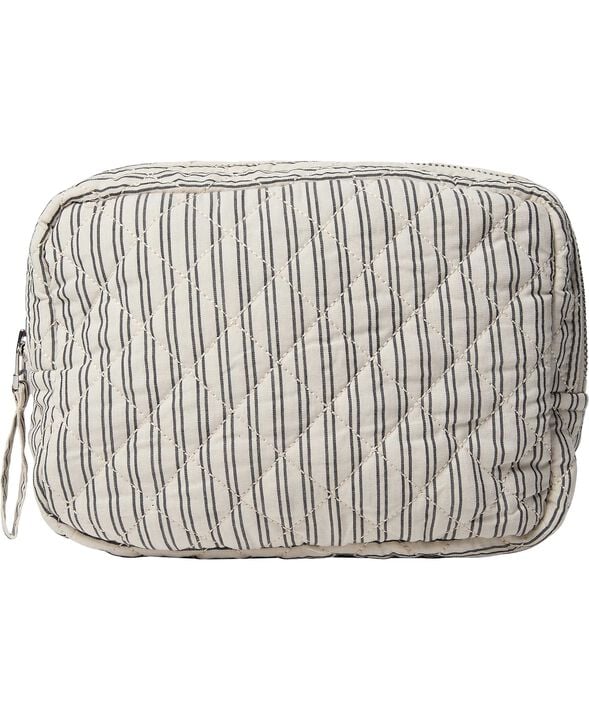 Moira 2 G toilettaske Beige / White Double Stripe