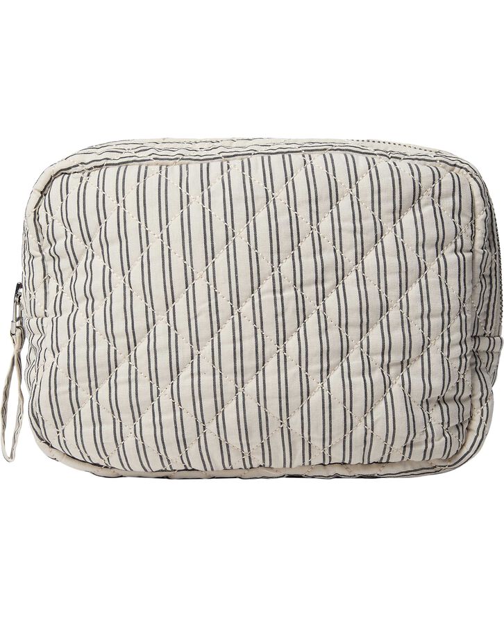 Moira 2 G toilettaske Beige / White Double Stripe