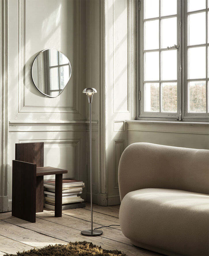 Pond Mirror - Small - Dark Chrome