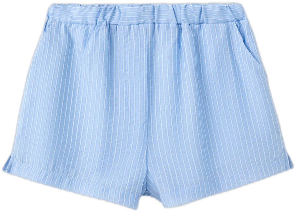 Striped lyocell shorts