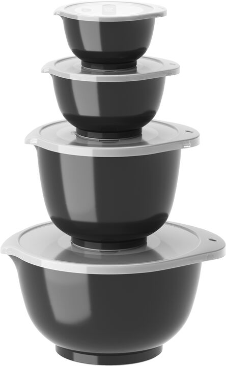 Margrethe-sæt 8 dele 0,25 + 0,5 + 1,5 + 3 L Sort