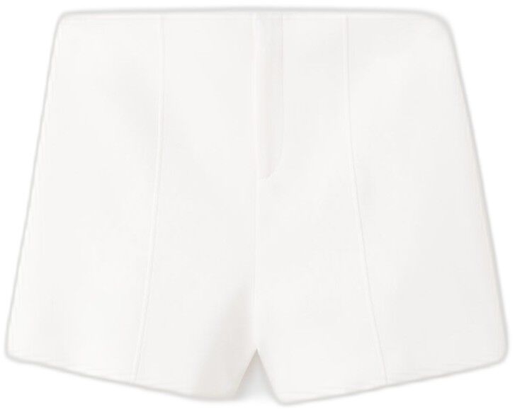 Plain short tab-top curtains
