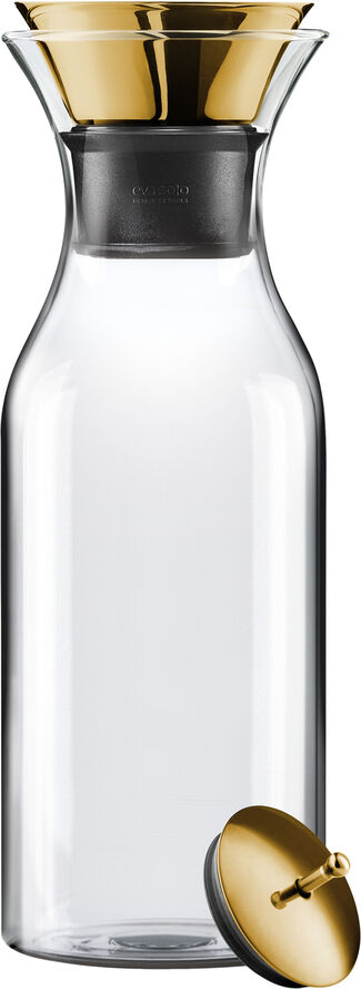 Køleskabs karaffel 1,0 l vippelåg messing
