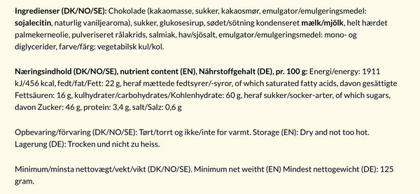 Mørk Symfoni æske 125 gr.