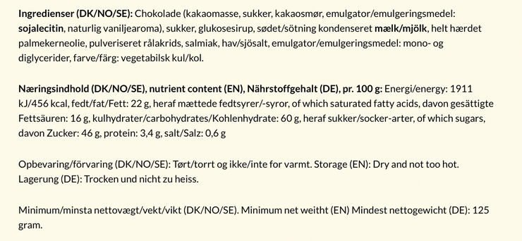 Mørk Symfoni æske 125 gr.