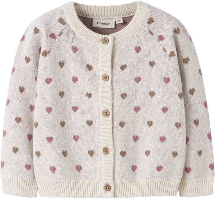 NMFSARAN LS KNIT CARD HEART LIL