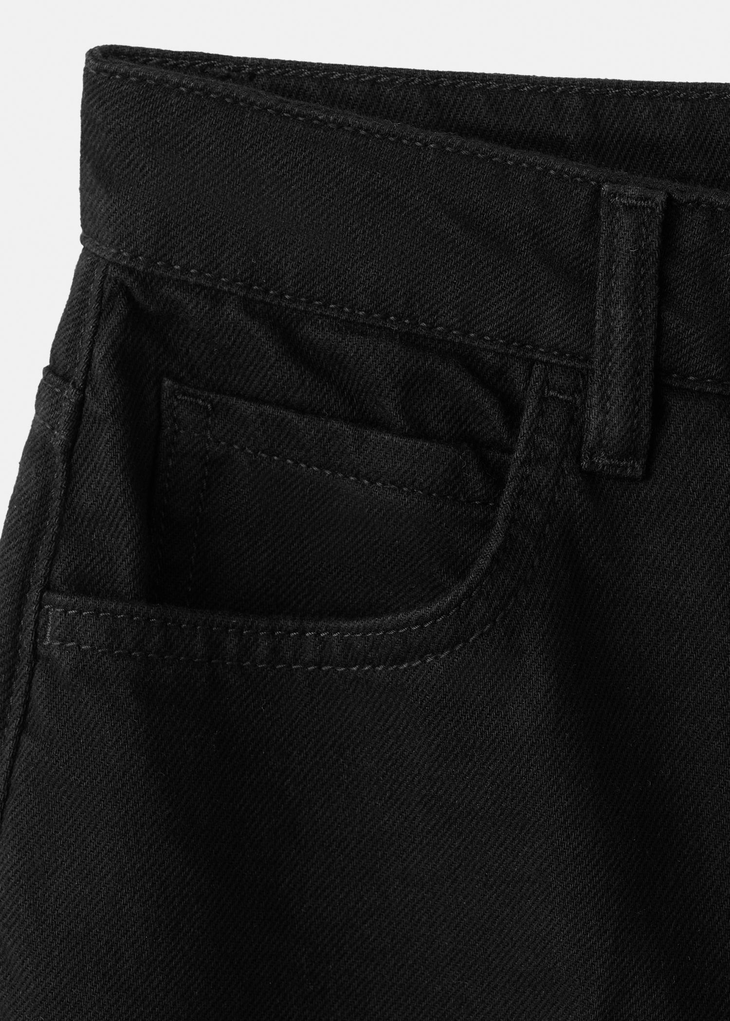 Straight-fit high-waist bermuda sho