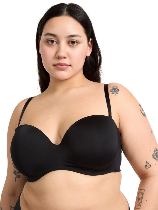 Soft, versatile strapless bra with