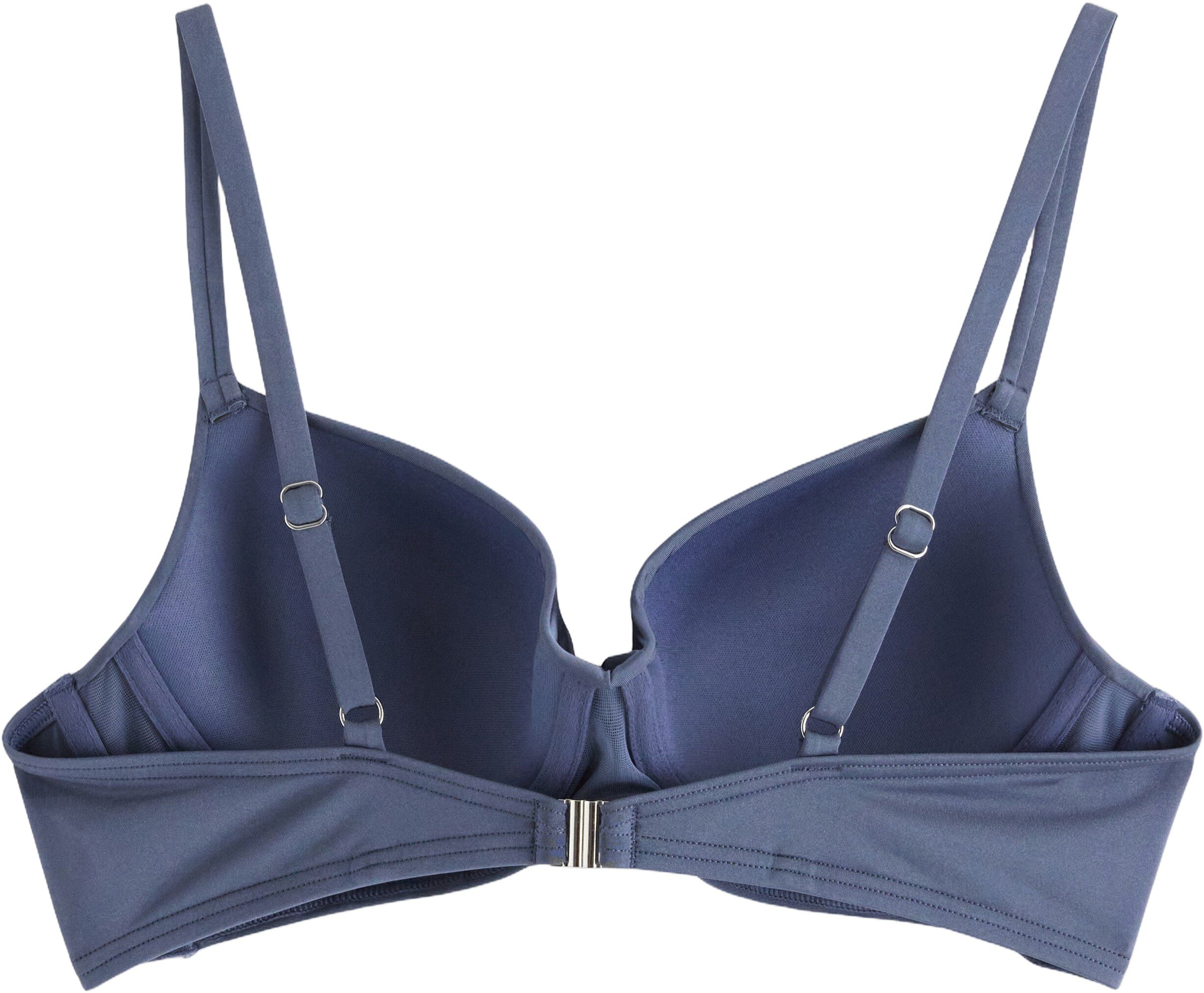 Sleek bikini bra with padded cups a