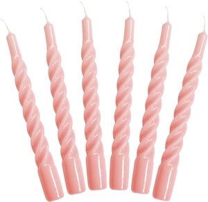 Candles with a Twist, 2,2 cm x 21 cm, Pink