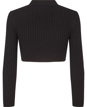 BADGE CROPPED SWEATER