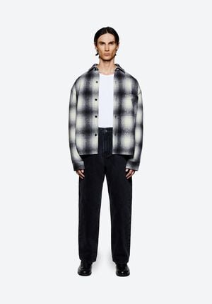 WOOL CHECK BOX SHIRT