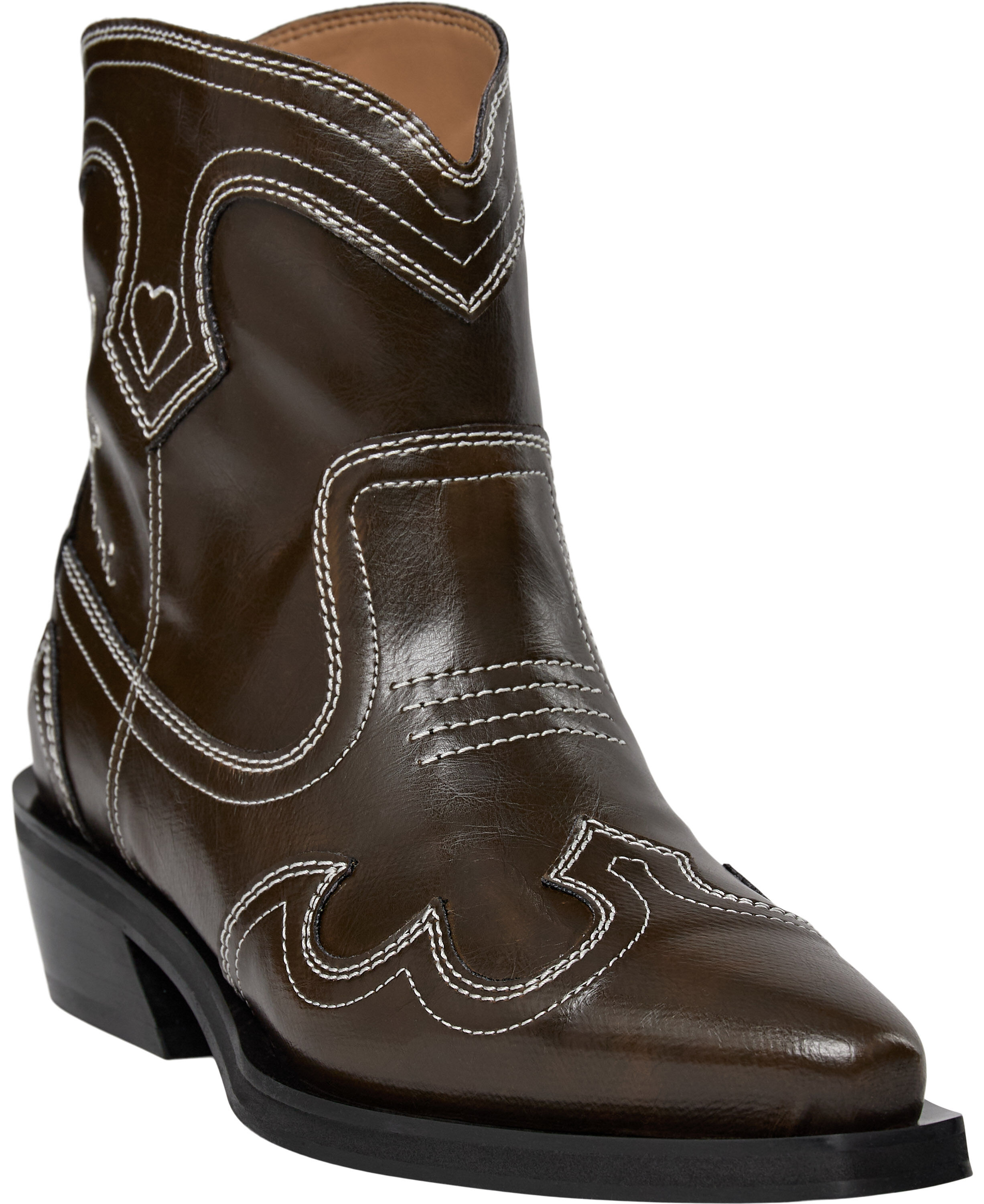 Low Shaft Embroidered Western Boot