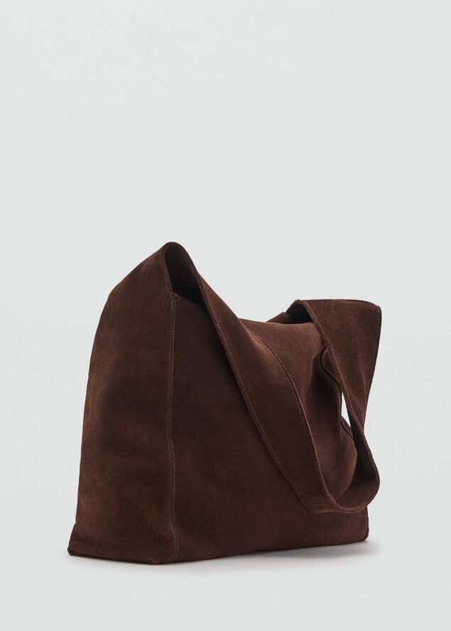 Suede shoulder bag