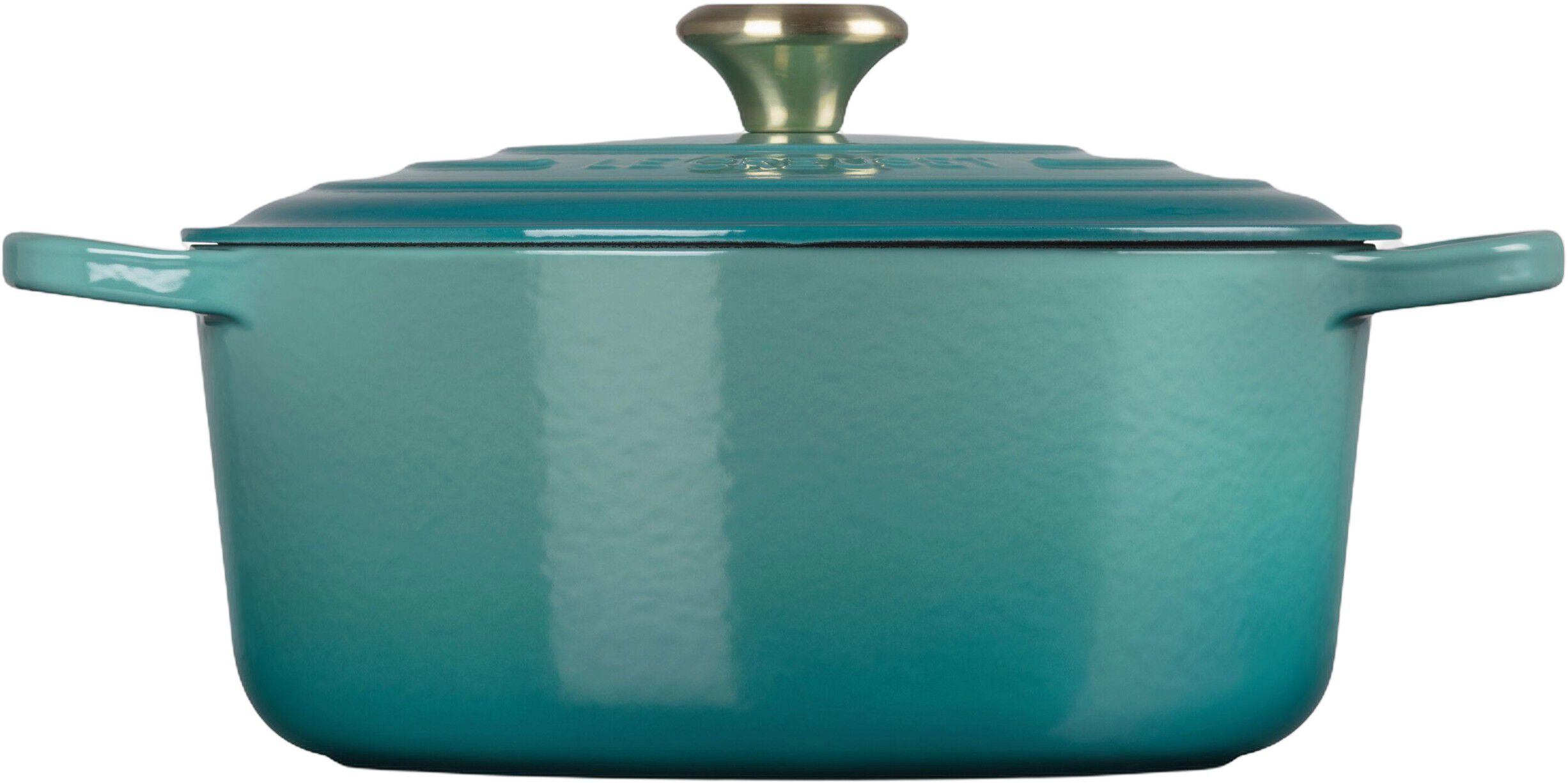 Le Creuset Signature st&oslash;bejern rund gryde 28cm Bleu Riviera