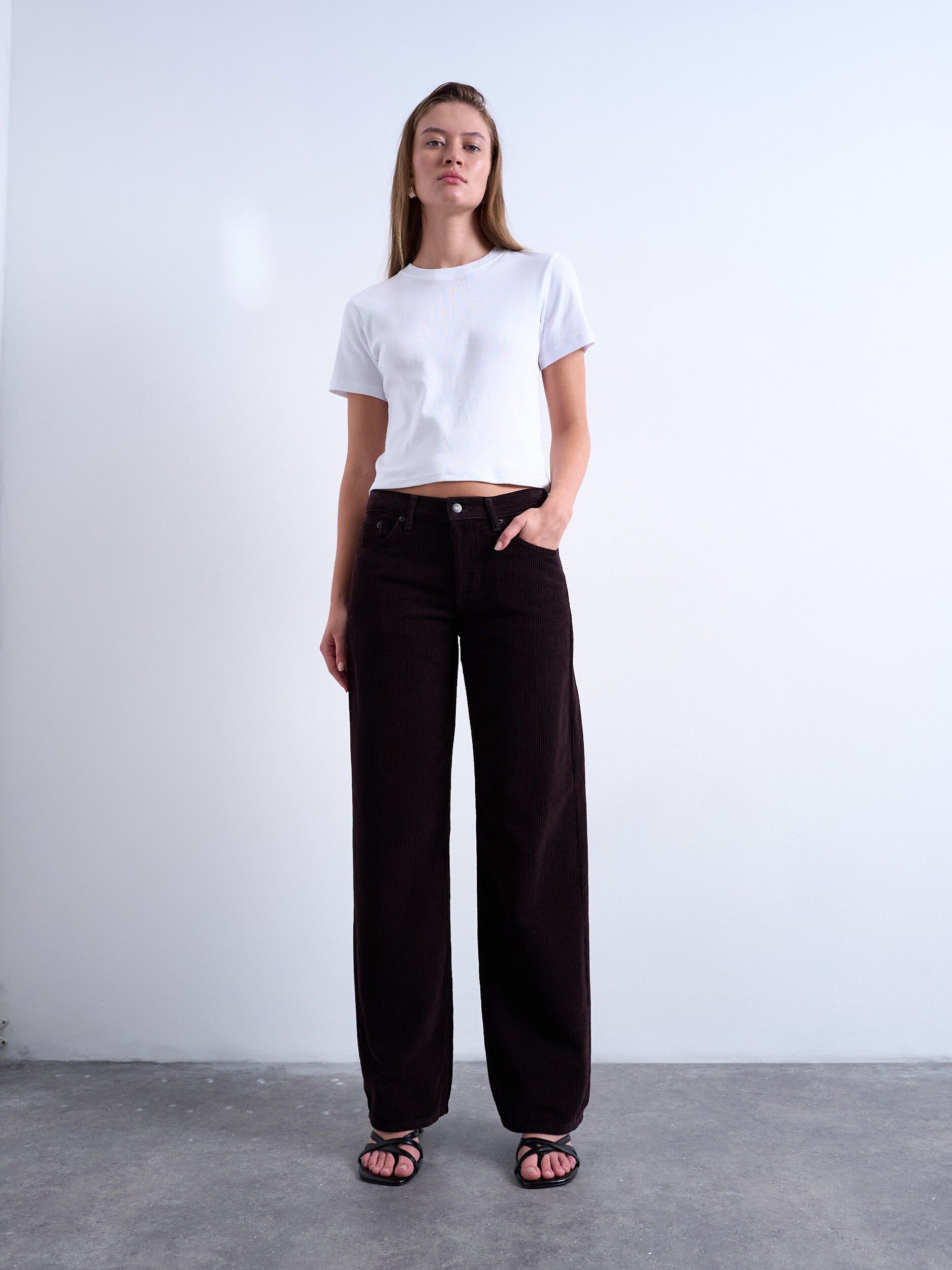 TSEMBER LR WIDE LEG DNM JEANS BR