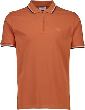 Polo shirt w. zip neck