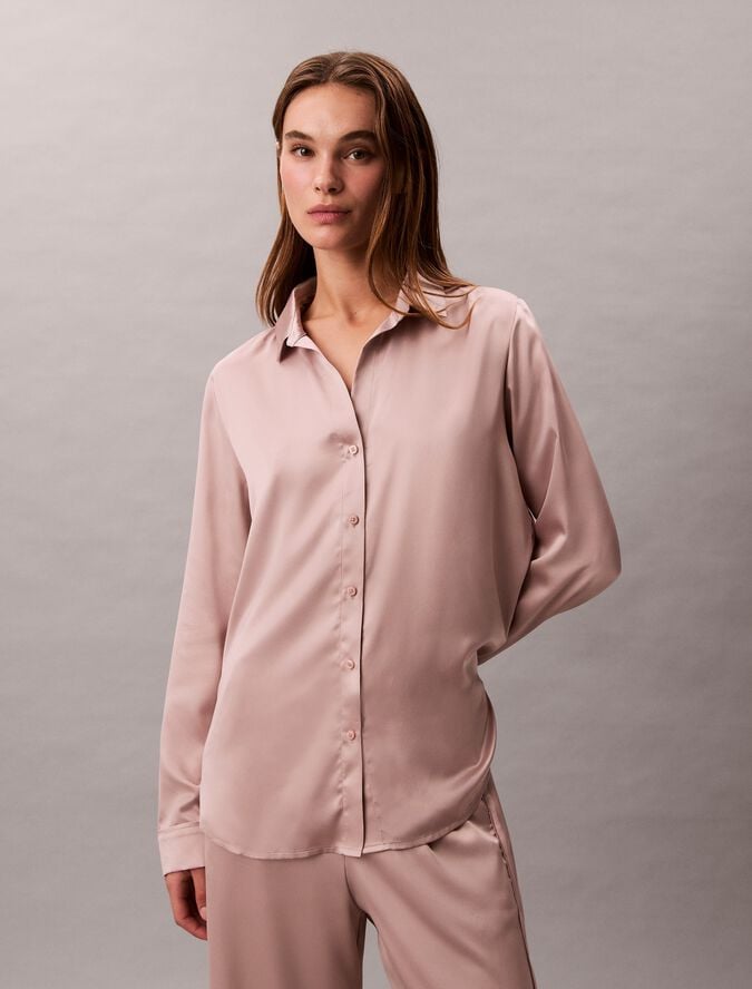 SENSUAL SATIN LOGO SHIRT