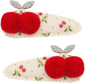 Mimi & Lula - 2 h&aring;rsp&aelig;nder - Pom Pom Cherries Mon Cheri