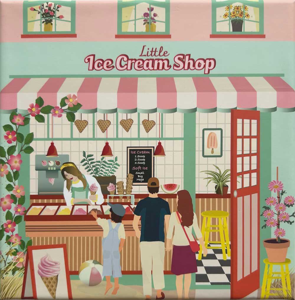LITTLE ICE CREAM SHOP - puslespil med 150 brikker