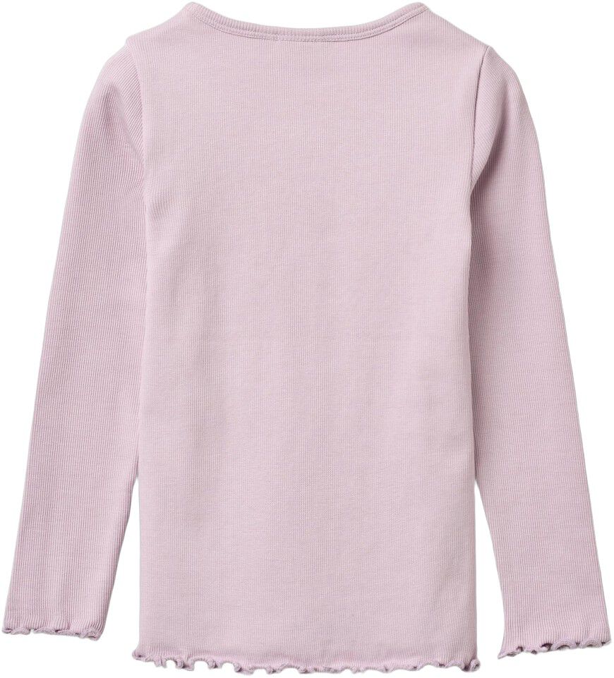 Lang&aelig;rmet Rib T-shirt Ida