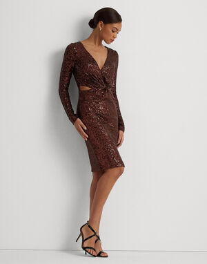 Soft Drapey  Sequin Cocktail Dress