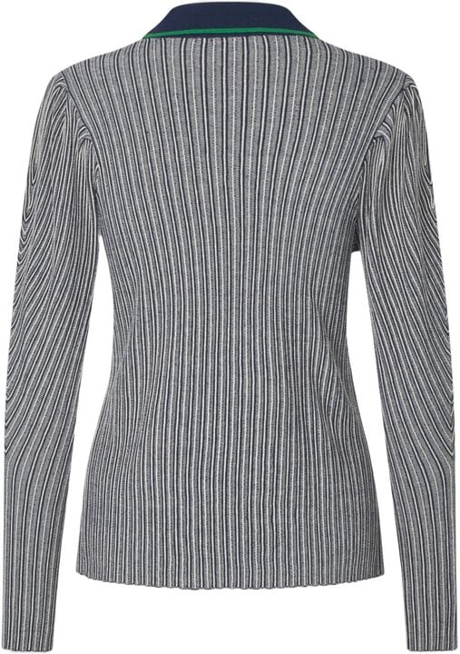 2356 Soft Rib, Long Sleeve Knit Polo