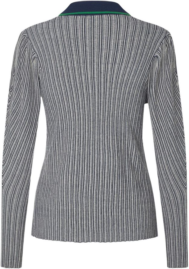 2356 Soft Rib, Long Sleeve Knit Polo