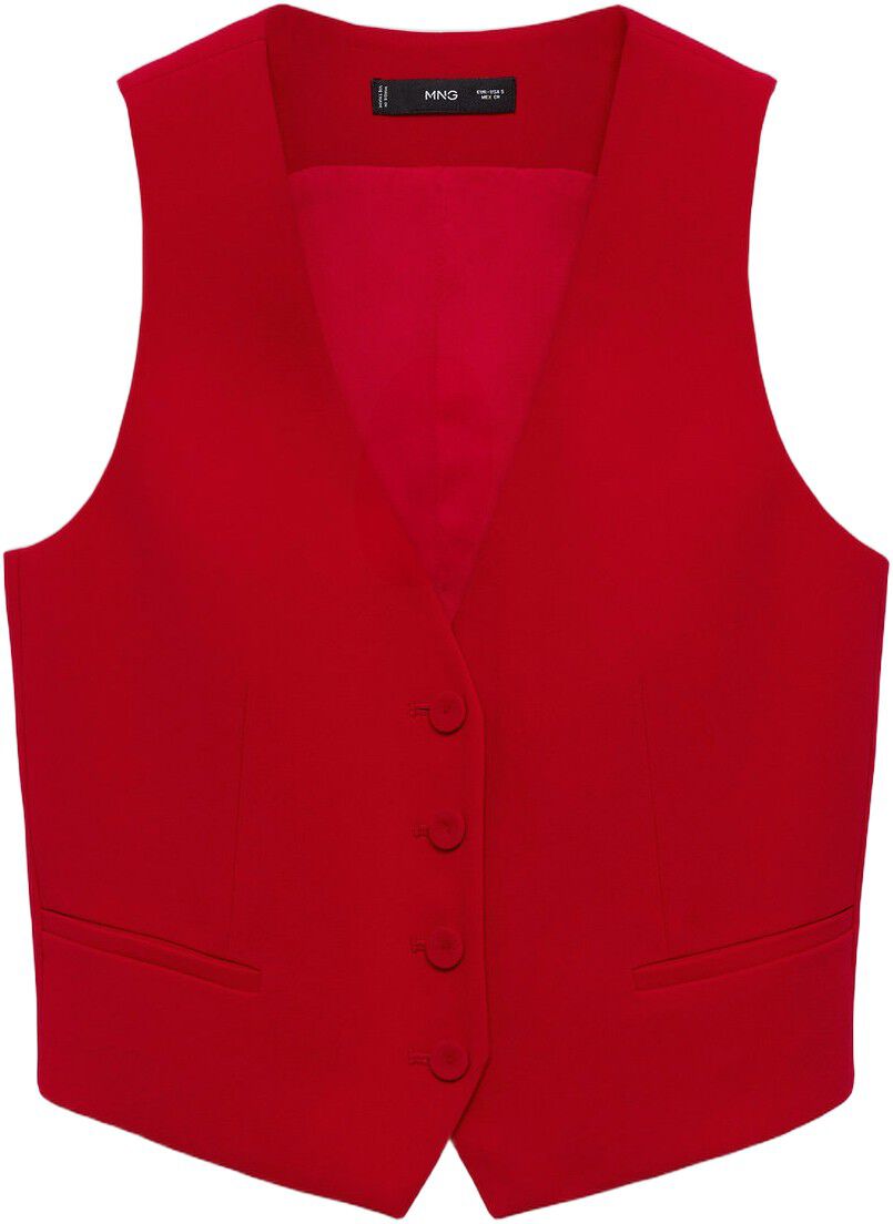 Suit waistcoat with buttons