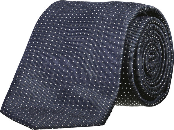 Polyester tie with dots 7 cm
