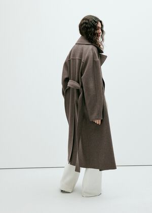 Manteco wool coat with belt